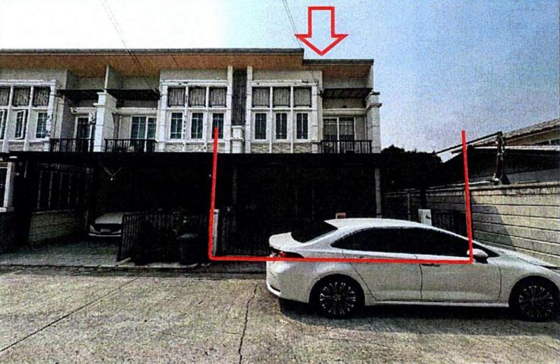 ทาวน์เฮ้าส์หลุดจำนอง ธ.ธนาคารอาคารสงเคราะห์ นนทบุรี บางกรวย วัดชลอ